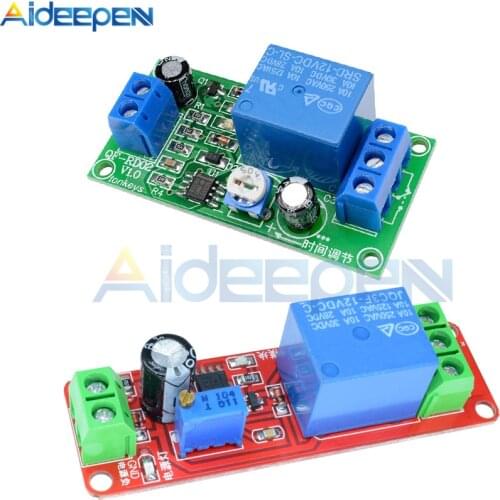 NE555 Timer Switch Adjustable Module Time delay relay Module DC 12V 5V Delay relay shield 0~10S 1~60 seconds