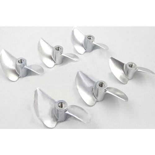 Rc Racing Boat 2 Blades Propeller Aluminum Alloy M4 Propeller M4 Screw D30/32/33/34/35/36/37/38/39/40/42/44/45 For M4 Boat Shaft