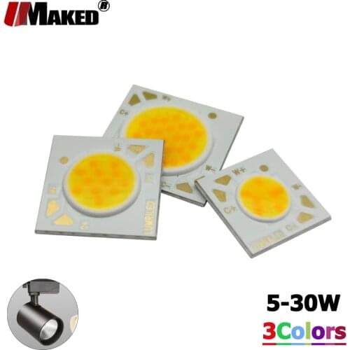 Smart Mixed Color Temperature Diammable LED COB 5 7W 7-15W 12-30W Ra95 36V 120LM/W 1304 1507 1816 CSP Down Spots Lighting Source