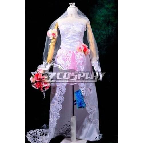 Macross Frontier The Wings of Goodbye Sheryl Nome Wedding Dress Cosplay Costume E001