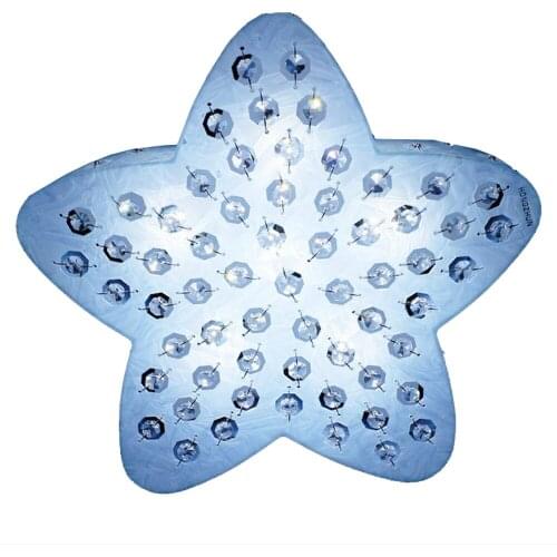 LED Crystal Star Kids Bedroom Room Ceiling Lamp Cute Baby Room Ceiling Light Wedding Bedroom Ceiling Lamps Lighting Fixture