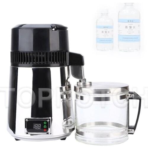 Water Distillers Countertop Stainless Steel 4L 750W Digital Control Temperature Controlled For Home