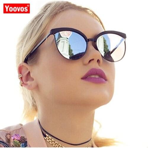 Yoovos 2021 Luxury Cat Eye Sunglasses Women Classic Vintage Plastic Sun Glasses Classic Retro Lunette De Soleil Femme UV400