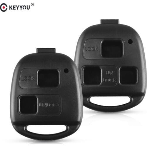 KEYYOU No Blade Replacement Housing 2 3 Buttons Remote Key Shell For LEXUS ES300 GS300 GS430 GX470 LS200 LS300 LS400 RX300 TOY48