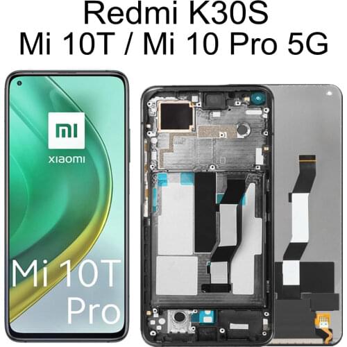 6.67" LCD For Xiaomi Mi 10T Pro 5G Redmi K30S LCD M2007J3 LCD Display Touch Screen Digitizer Assembly