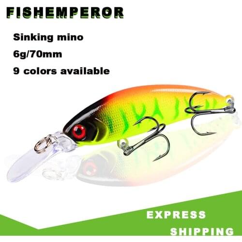 1PCS 2020 Bass Fishing Lures Isca Artificial Crankbait Swimbait Minnow Peche Carpe Baits 6g 70mm Superficie Jerk Bait leurres
