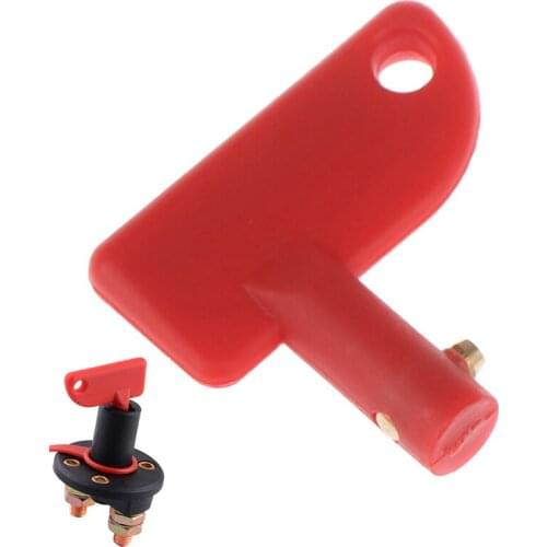 1PC Car Battery Disconnect Switch Master Cut-off Quick with Removable Key 2-Post 4.8*4.3cm/1.9 * 1.7"