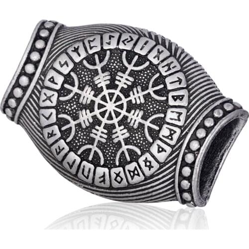 1pc Scandinavia Vikings Runes Large/ Small Beads For Jewelry Pendant Bracelet DIY