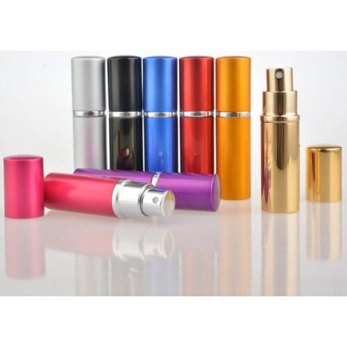 10ML Mini Portable Aluminum Spray Bottle Empty Refillable Perfume Atomizer Spray Vial For Travel