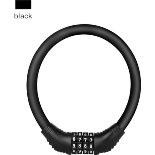 1x Password Bike Lock Anti-theft 4 Digit Password Bicycle Locks For Scooter Motorcycle Portable MTB Road Bike Cable Lock