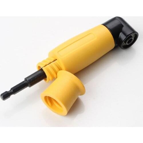 90 Degree Right Angle Drill Chuck Universal Bit Driver Corner Electric Power Cordless Screwdriver Adapter