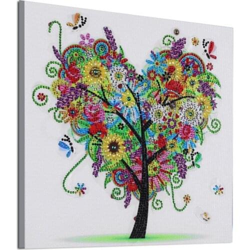 5D diy diamond painting inlaid special-shaped diamond embroidery art painting color tree indoor furniture decoration handmade