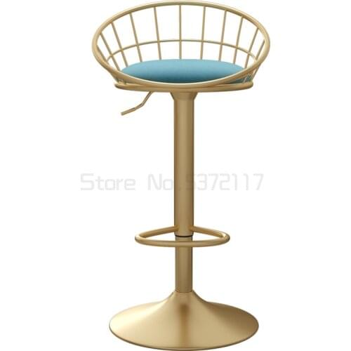 Bar chair lift high stool clothing store photography with Nordic Light luxury high stool bar chair