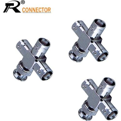 BNC male to three BNC female cross + in series RF adapter connector 4 way Converter 1pc