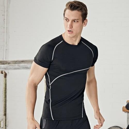 Quick-drying Short-sleeved Soft Fitness Sweatshirt Breathable T-shirt Stretch Moisture Wicking Mountain Climbing Men T Shirt