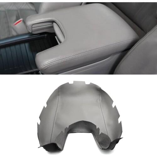 Gray Color For Acura TL 2009 2010 2011 2012 Microfiber Leather Car Center Console Armrest Box Cover Protection Trim
