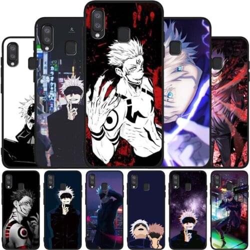 Jujutsu kaisen comic horror anime Black Phone Case For Samsung A10 A20 A30 A40 A50 A70 A21 A31 A51 A71 A41 A32 A42 S52 A72 A6