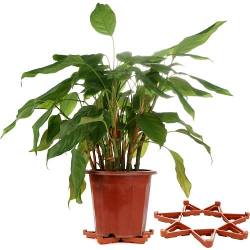 Flower Pot Prevent Root Rot Stackable Flower Pot Bracket Ventilated Gardening Triangle Foldable Flowerpot With Movable Bottom