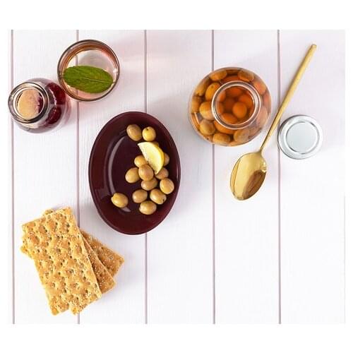 Englısh Home Hilly Glass Kayak plate 15 cm Burgundy dinner plates тарелки для еды посуда для сервировки plate plateau also service