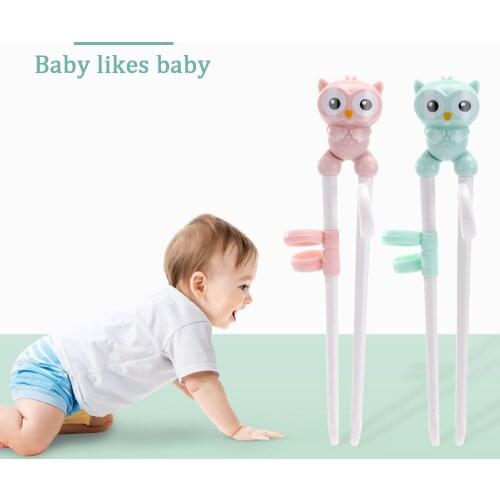 Hot Sale 1 Pair 2 Color Cute Animal Learning Training Chopstick Kid Children Chinese Chopstick Learner Gifts