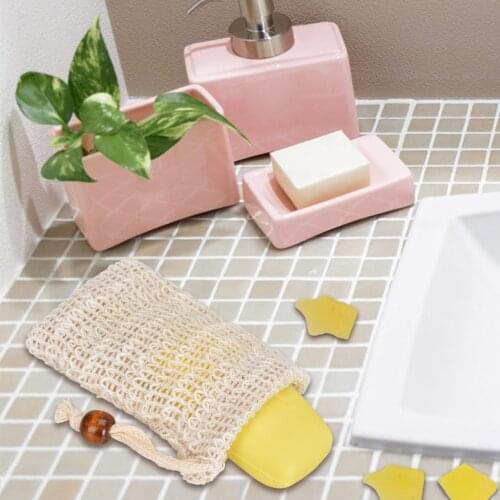 4pcs Soap Bag, Blister, Mesh Foaming Net, Fast Foaming, Soft And Comfortable Skin Care Tool, Foaming Net, Soap Storage Bag