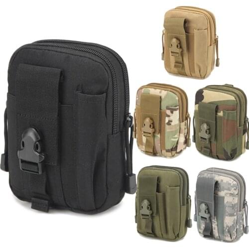 6 "Outdoor Military Hunting Waist Bag,Men Sport Travel Camping Camo Phone Waist Pouch,Men Waterproof Tactical Belt Waist Pack