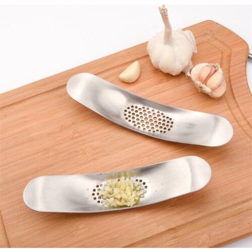 Kitchen Gadgets Stainless Steel Garlic Press Crusher Cooking Tools Manual Garlic Mincer Chopping Fruit Vegetable Tools