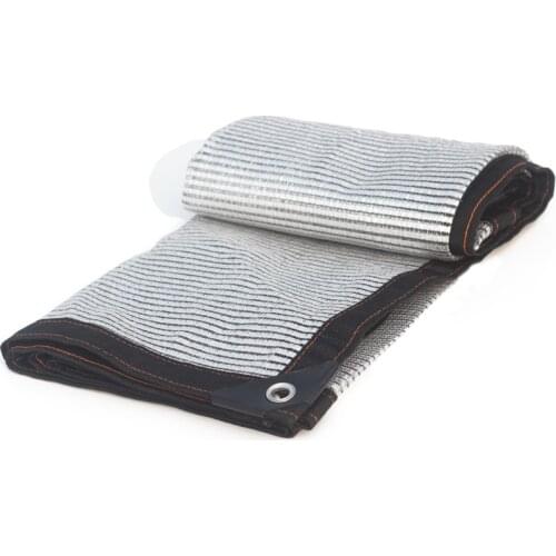 50% Reflective Aluminet Shade Cloth UV Resistant Sunblock Shade Net with Grommets Sun-Block Mesh Shade for Greenhouse Garden Pat