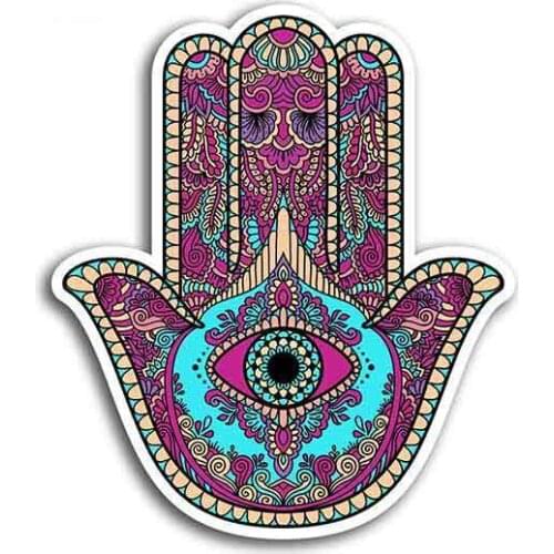 Waterproof Car Stickers for Hamsa Hand All Seeing Eye Spiritual Fine Decal Vinyl Wrap Personality Decals Decor,13cm