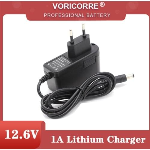 12 V Charger 12.6 v 18650 Lithium Battery Charger DC 5.5 * 2.1 MM + Free shipping