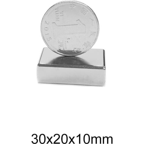 1/2/5/10PCS 30x20x10 Strong Quadrate Neodymium Magnet 30*20*10 Powerful NdFeB Magnet 30x20x10mm N35 Block Rare Earth Magnets