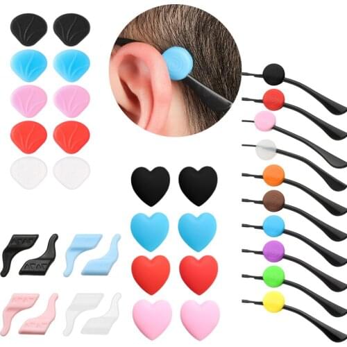 1Pairs Silicone Anti-slip Eyeglasses Holder Glasses Ear Hook Grip Temple Tip Holder Sports Eyewear Temple Stoppers Accessories