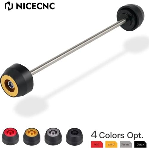 NICECNC Motorcycle Front Axle Silder Aluminum Nylon for Ducati Scrambler 6061-T6 Aluminum and Nylon