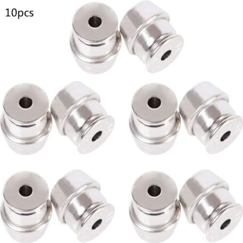 10Pcs Secure Earring Lock Earring Back Safe Ear Studs Nuts Earings Lifters Replacement for All Types of Earring Posts