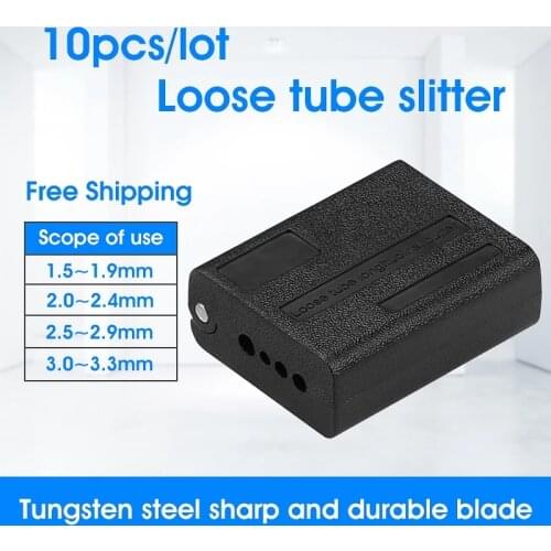 10pcs Fiber Stripper Open Cover Type1.5-3.3mm Longitudinal Beam Pipe Opener Loose Tube Cable Opener Peeler Sunroof Knife Slitter