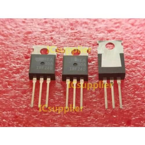 10pcs/lot IRFZ40 TO-220 FET 50A 50V Trans