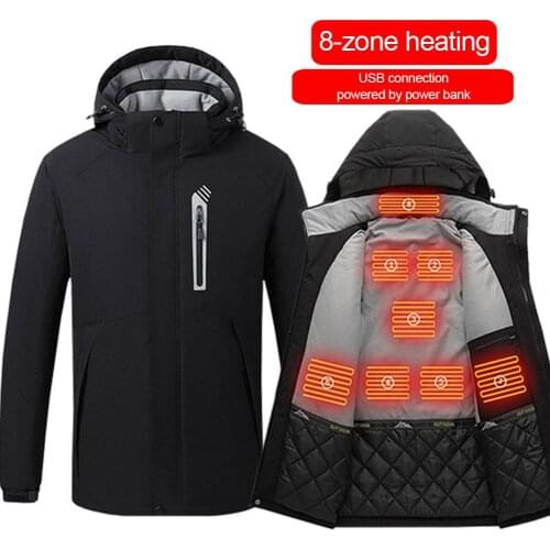 2020 Fashion Smart Heated Vest Warm Washable Men USB Heating Vest Winter Cloth Skiing Camping Hiking Warm Hunting Sport Jacket