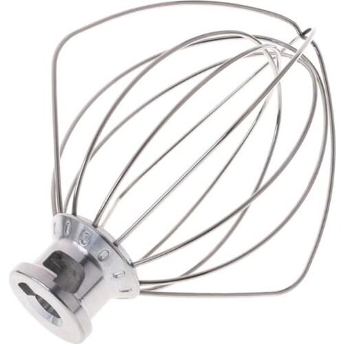 6-Wire Whip Beater Mixer Attachment Whisk For KitchenAid K45WW KSM90 KSM150 K455 Stainless Steel