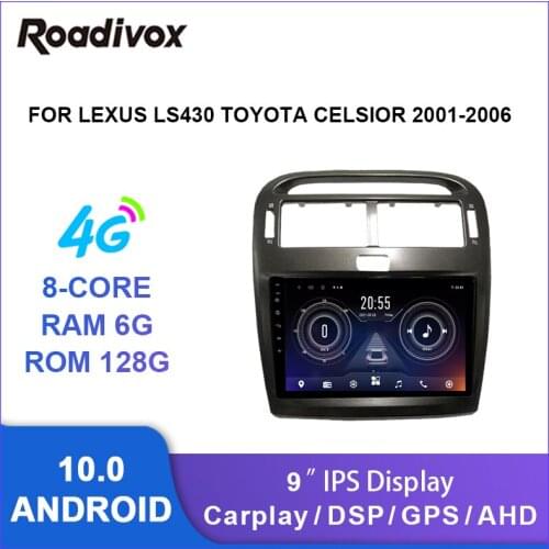 9 inch android 10.0 car radio video gps player for LEXUS LS430 Toyota Celsior 2001-2006 multimedia autoradio stereo head unit