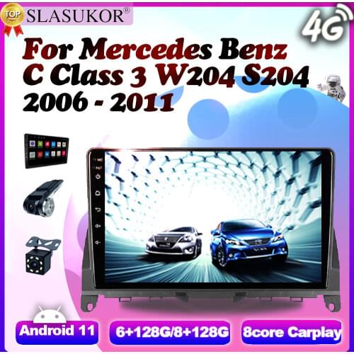 Android Multimedia Video Player For Mercedes Benz C Class 3 W204 S204 2006 Car Radio Navigation GPS Head Unit Mirror Link 4G