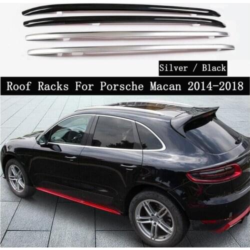 Roof Rack For Porsche Macan 2014 2015 2016 2017 2018 Aluminum Alloy Rails Bar Luggage Carrier Bars top bar Racks Rail Boxes