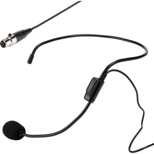 SOONHUA Wireless Microphone Mini Mic Professional Microphones Head-Wear Headset Mini XLR 3pin TA3F 40hz-12.5mhz 130dB