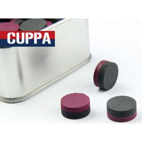 Cuppa 5 Pieces/lot High Quality Billiard Pool Cue Tip 14mm Multi Layers Red Black Tips Billiards Accessories China 2017