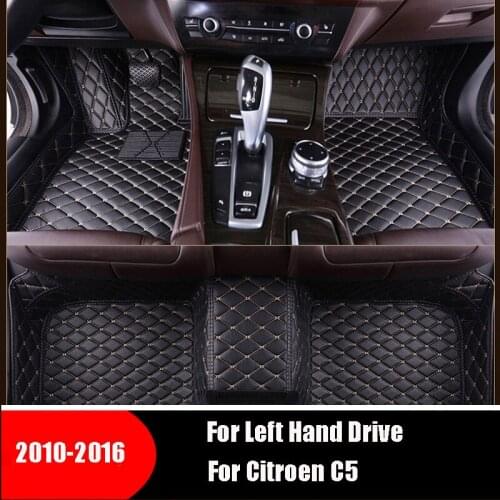 Decoration Carpets Leather Floorliners Auto Styling Parts Car Floor Mats For Citroen C5 2010 2011 2012 2013 2014 2015 2016