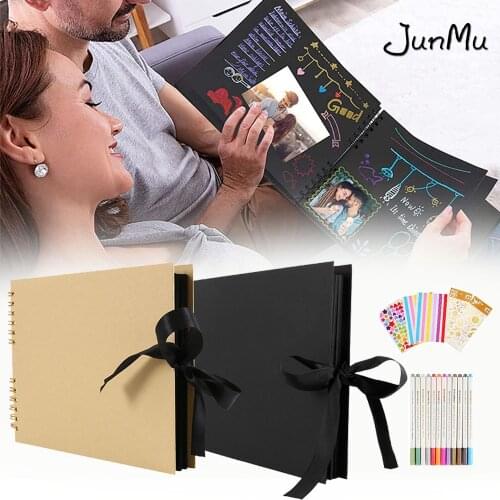 DIY Album Photo Scrapbooking 80 Pages Memory Books Souvenir Book Baby Child album Scrapbooking For Wedding, Travel, Birthday