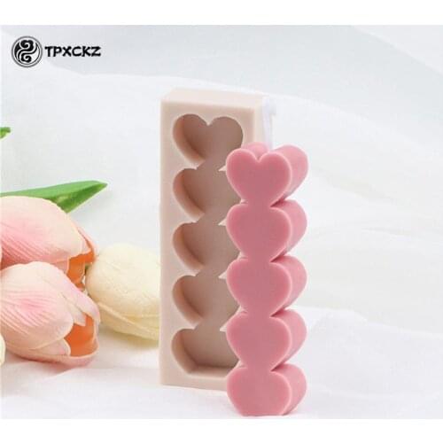 Heart Shape Candle Mold For Wedding Party Dinner Candle Making DIY Scent Candles