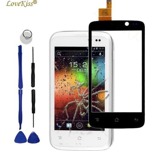 IQ447 Touchscreen Front Panel For Fly IQ447 IQ 447 ERA Life 1 Touch Screen Sensor LCD Display Digitizer Glass Cover Replacement