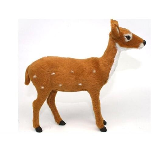 Simulation animal 23*7*20cm sika deer toy polyethylene & furs resin handicraft,ornaments decoration baby toy d370