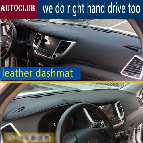 For Hyundai Ix35 Tuscon 2015 2016 2017 2018 2019 Leather Dashmat Dashboard Cover Car Dash Mat SunShade Carpet accessories