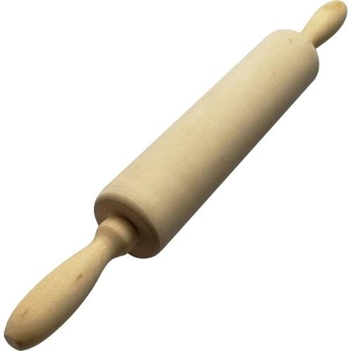 35cm Classic Wooden Rolling Pin for Baking - Long Dough Roller for All Baking Needs